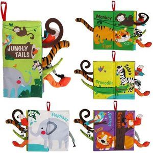 Baby Books Toys, Touch and Feel Crinkle Cloth Books for Babies,Infants & Toddler